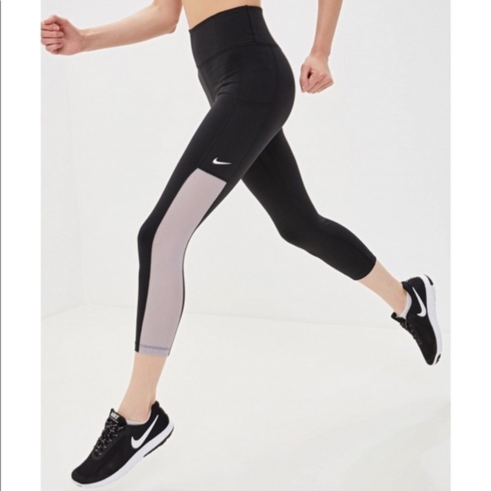 Nike Dri-fit all in mesh crop run legging size S